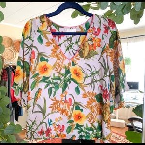 COREY LYNN CALTER Floral Blouse